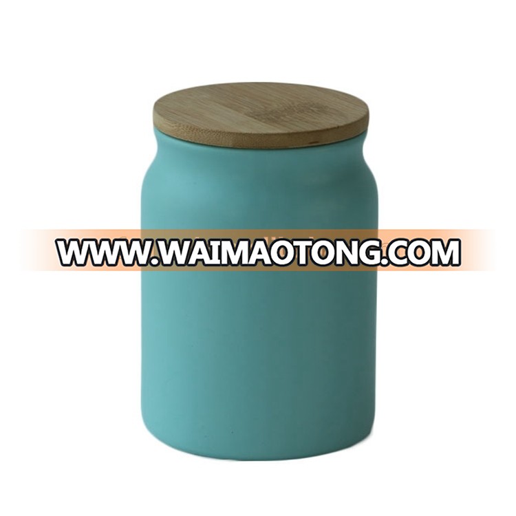 Luxury Empty Storage Jar Ceramic Candle Jar With Custom Lid Cheap Decoration Candy Jar