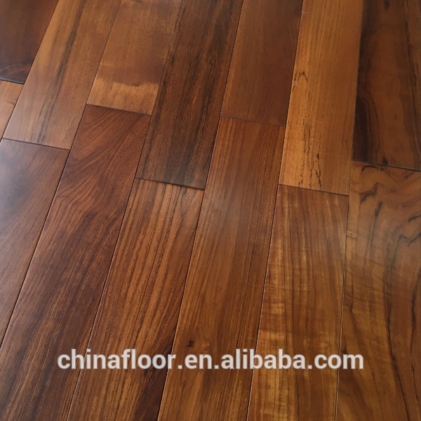 interior High class Brown color Burma Teak solid wood flooring