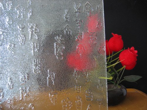 decorative patterned glass panels