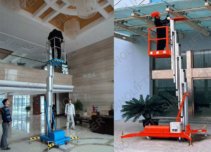 6m hydraulic telescopic ladder