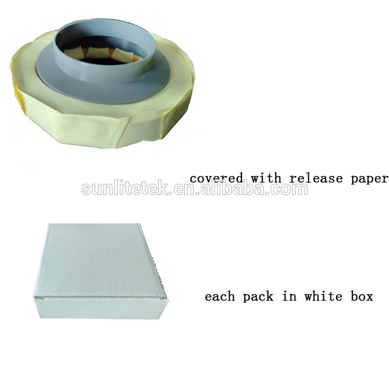 Toilet bowl accessories seal rubber gasket with plastic flange