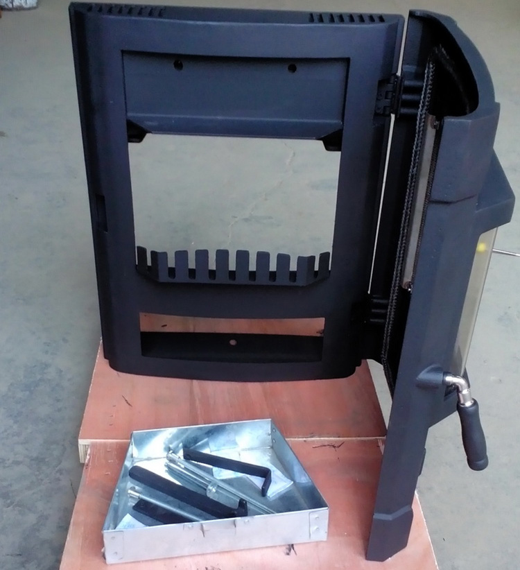 Insert The Wall Type Wood Burning Cast Iron Door Frame Stove