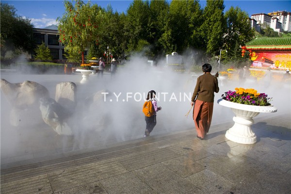 Garden Park Artificial White Mist Water Fountain Fog Fountain For Decoration