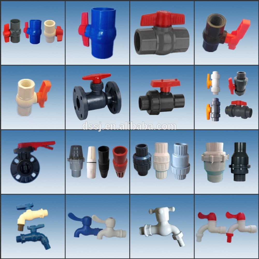 Factory wholesale pvc water pressure reducing valve Slip PVC Compact Ball Valve