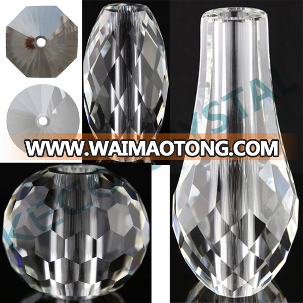 Crystal glass arms for crystal lighting, keco crystal is a manufacturer of all types chandelier crystals in China