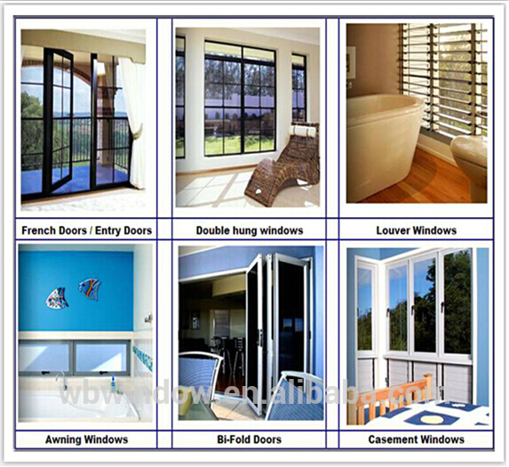 Elegant pvc/upvc/ vinyl insulated shutter windows for sunshade