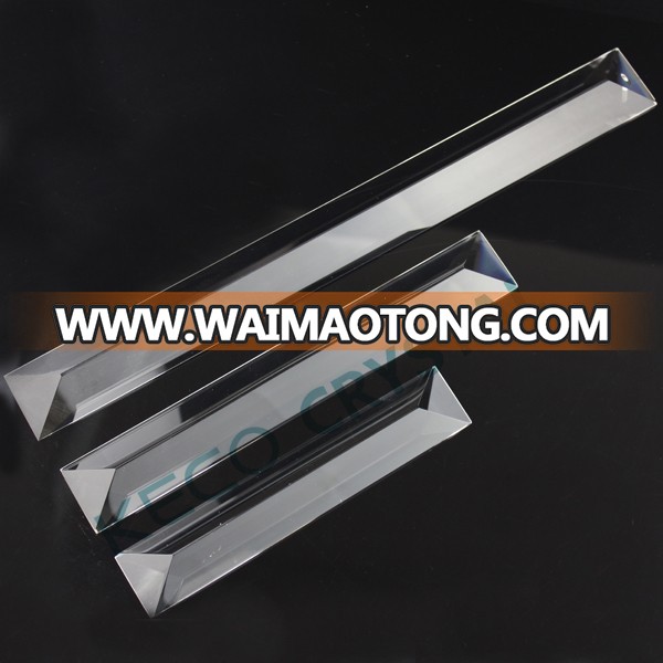 K9 crystal triangular prism, keco crystal is work on good quality chandelier parts in China