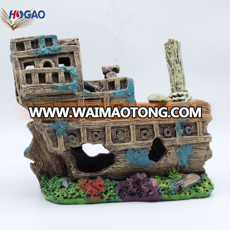 2019 hot selling home decoration resin antique sailing boat model