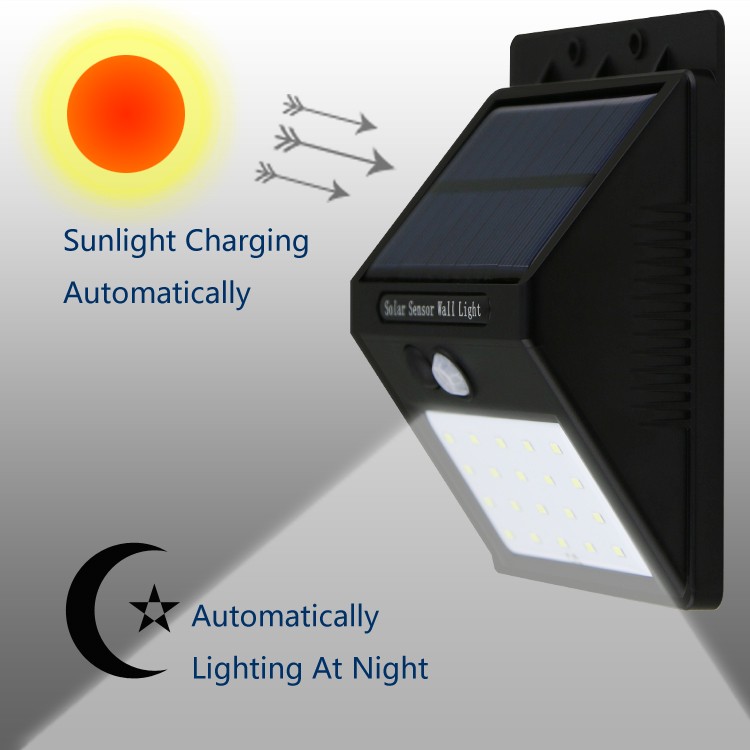 Modern Design Plastic 20 led Lamps Solar Triangle Wall Light