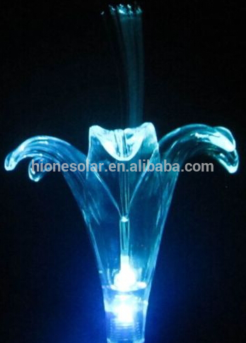 garden solar light decoration color changing solar garden light with lily flower