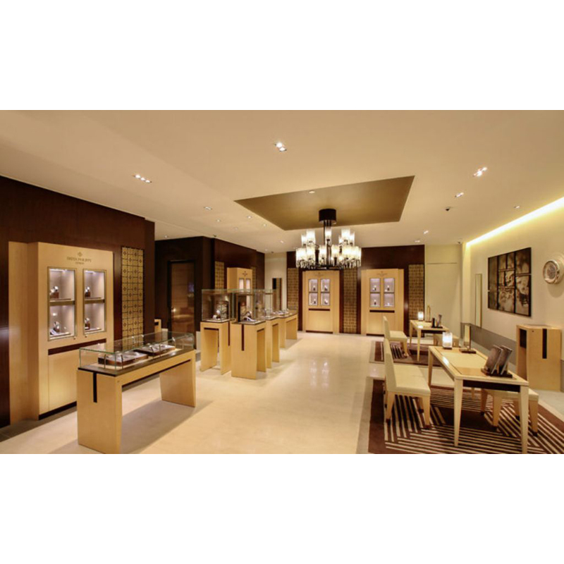 Golden Design Jewelry Shop Furniture Design Decoration For Display