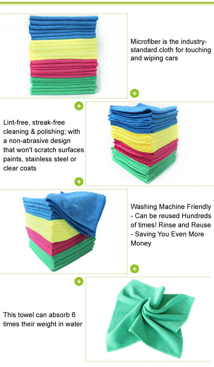 Microfiber car wash dry towels cloths auto microfiber detailing cleaning micro fiber drying towel cloth for car wash