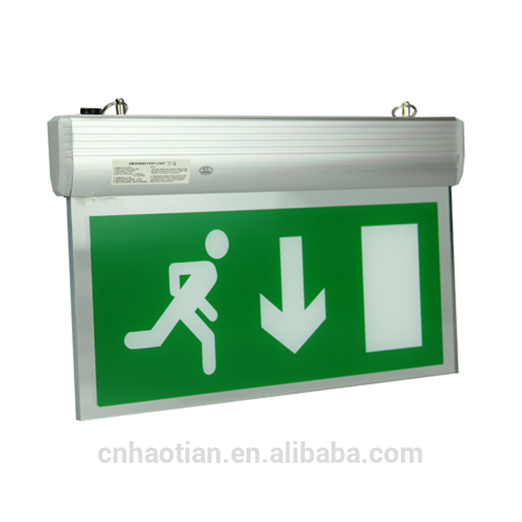 EN60598-2-22 led remote control 2835 SMD emergency lamp exit sign led lighting with CE and RoHS