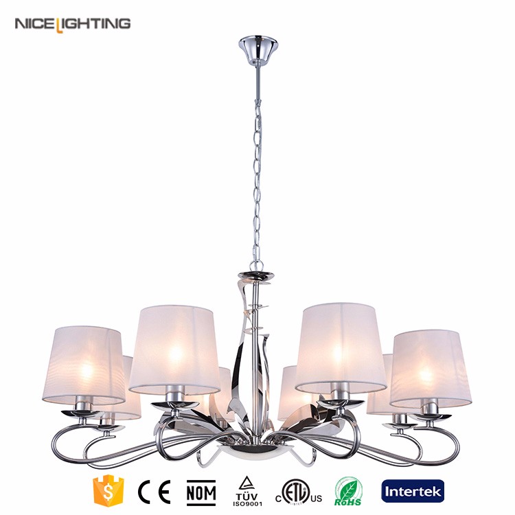 Hot saling in Europe 8 light sphere chandelier in chrome finish accept customization