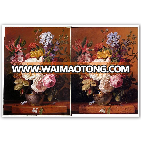 Art picture decorative flower canvas classical still life oil painting on canvas