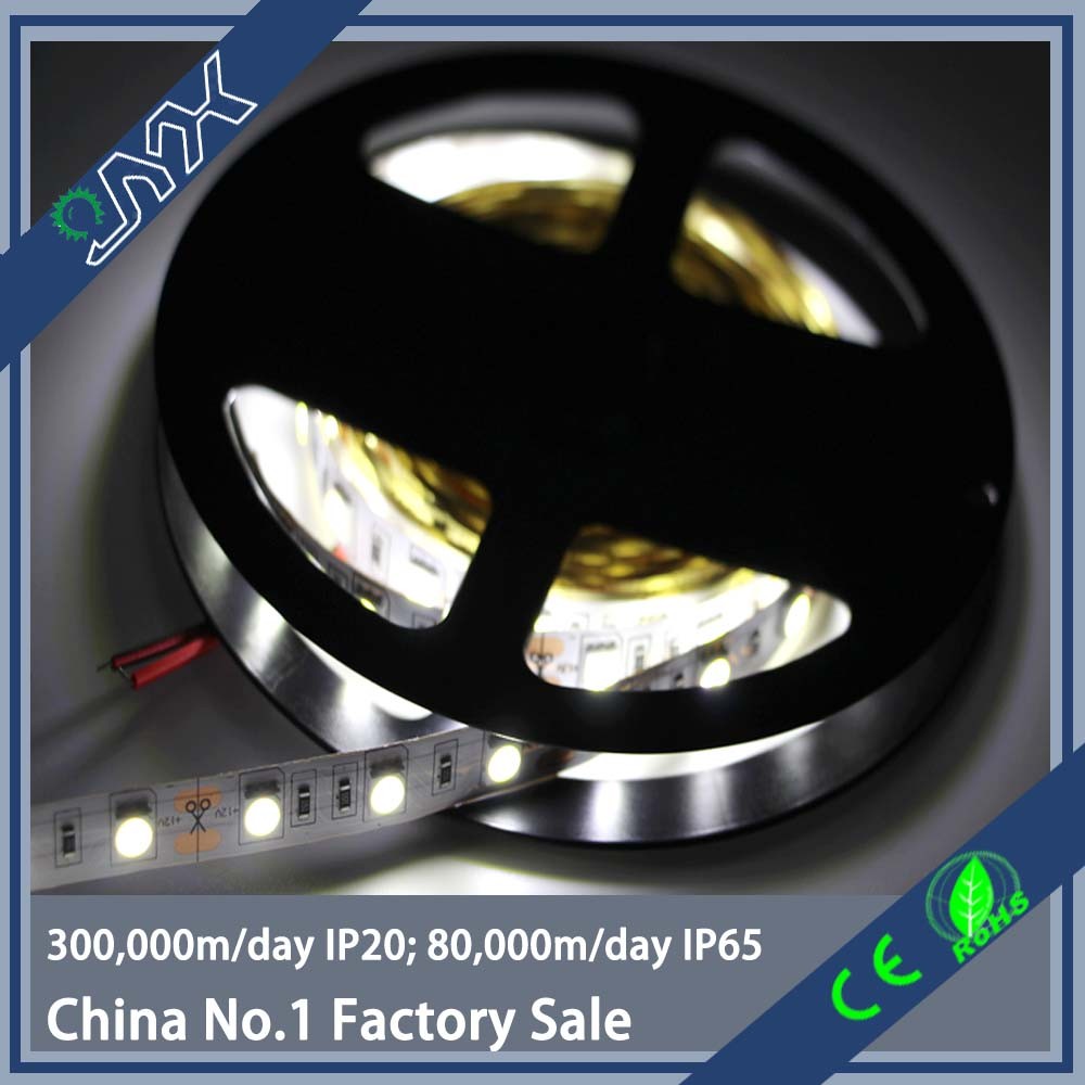 High brightness SMD5050/3528 60leds/M 300leds/roll  White color led strip