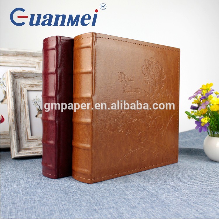 GuanMei Book Bound 4D 2up Photo Album With PU Leather Cover album 50 Sheets photo album