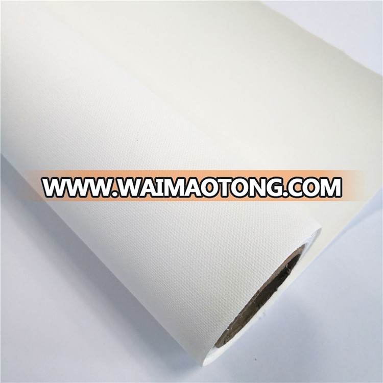 FLY Hot Sale premium white back waterproof coated cotton canvas for inkjet digital printing