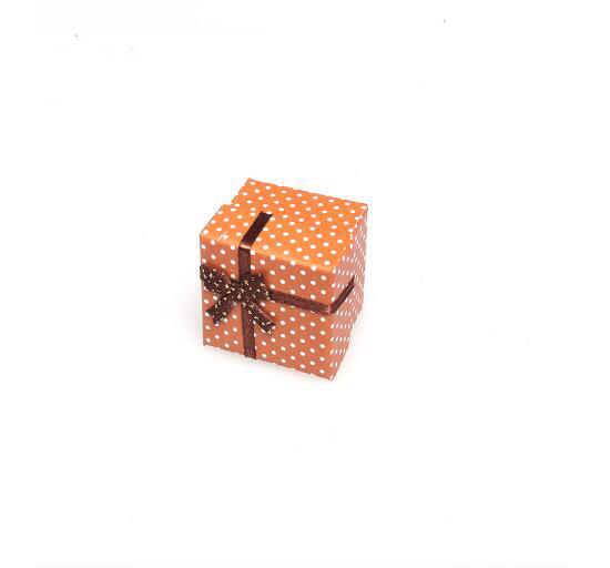 Hot Selling Small Dot Cardboard Ring Box Jewelry Display Packaging Gift Box