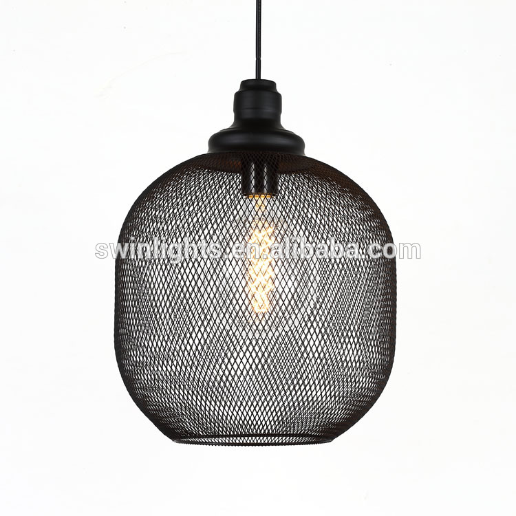 loft vintage iron wire industrial pendant light for restaurant