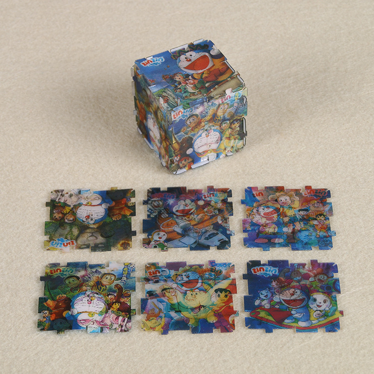 Assemble Cube Toy 3D Plastic Jigsaw Puzzle