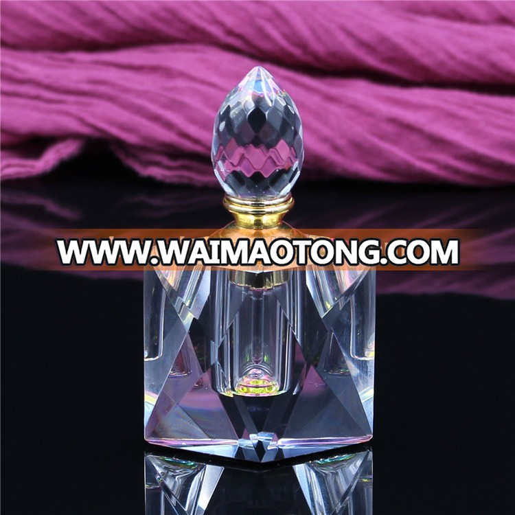 10ml square perfume glass bottle factory crystal oil bottle