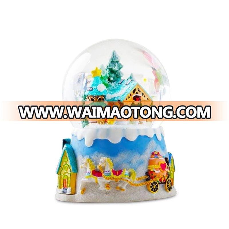 Custom polyresin India Buddha souvenir snow globe for sale