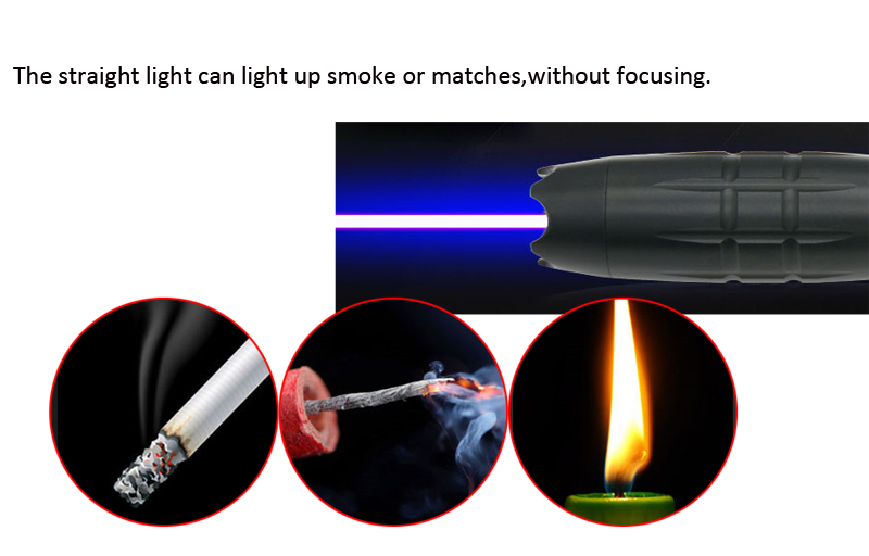 Powerful 450nm Blue Laser Pointer High Powered 2000mw Burning Laser pen