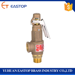 Ptfe/ Viton/ Epdm Soft Sealing Bronze/ Brass pressure Safety Relief Valve for steam water boiler