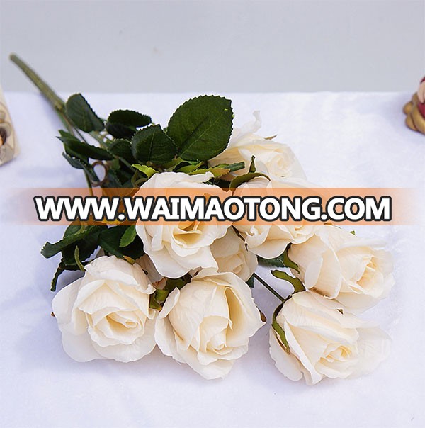 New style 9 heads artificial diamond rosebud for wedding decoration