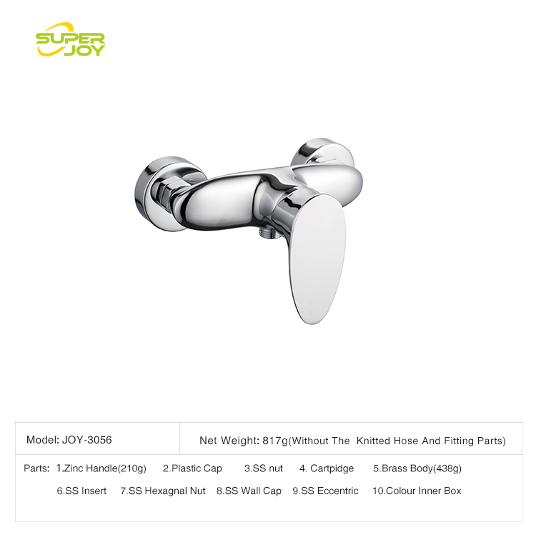 China new design sanitary ware wall mounted brass shower faucet