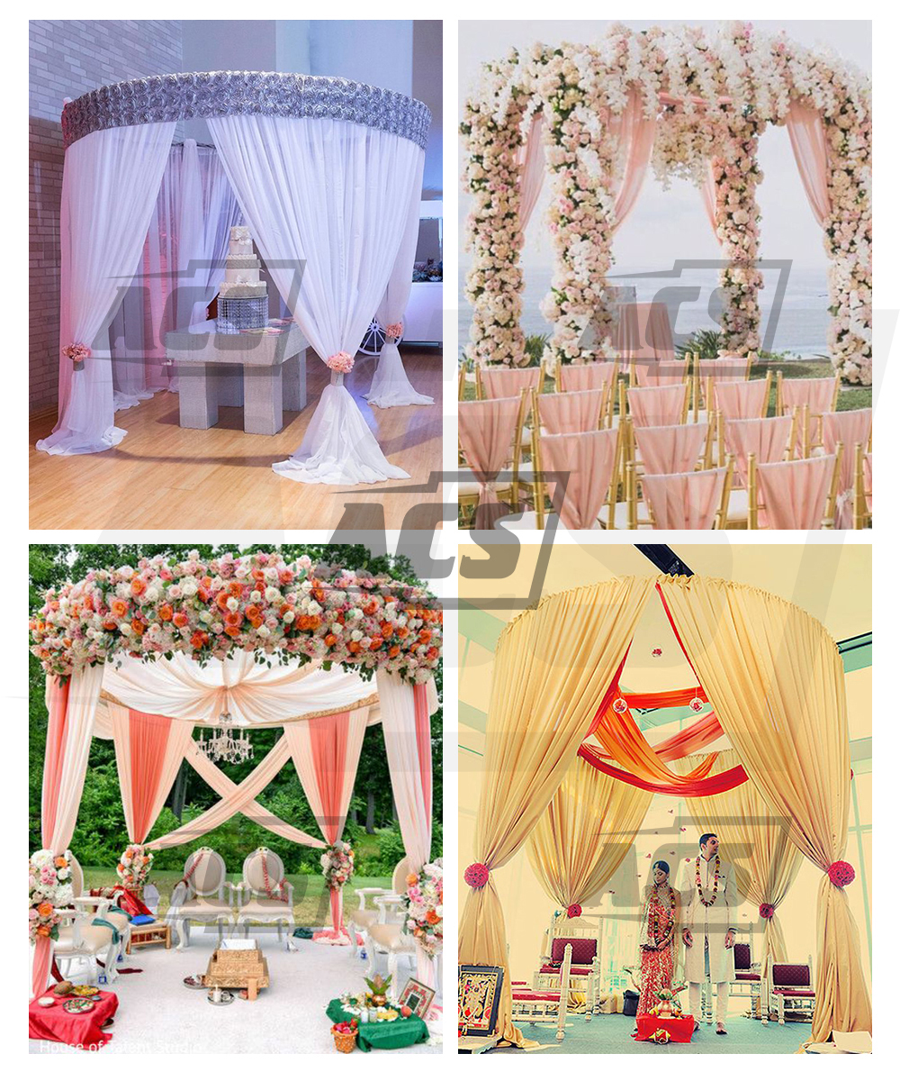 ACS Wholesale pipe and drape portable trade show display exhibition booth/Stand And Drape For Wedding Decoration