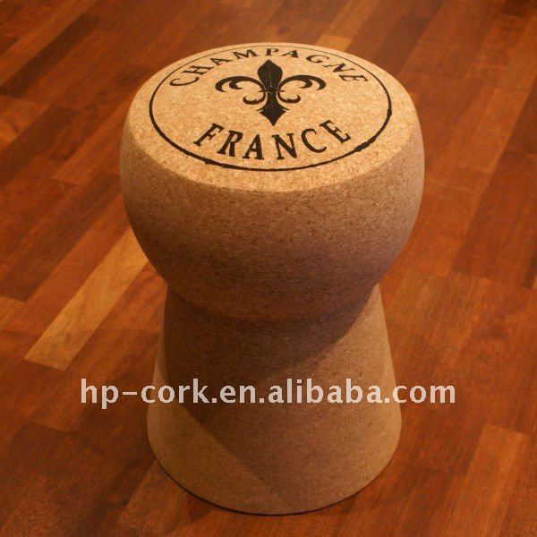 Champagne cork stool chair