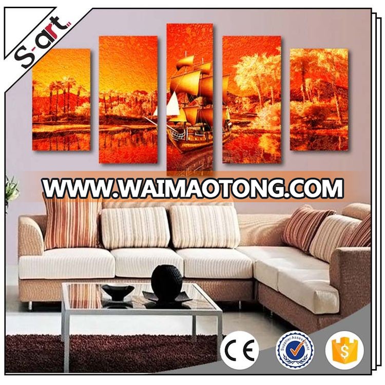 China factory cost price buddha multi panel canvas print