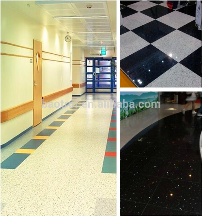 Blue sparkle quartz floor tile,beautiful color engineering quartz stone