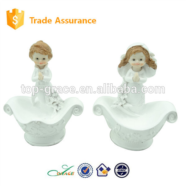 Polyresin souvenirs boy girl communion