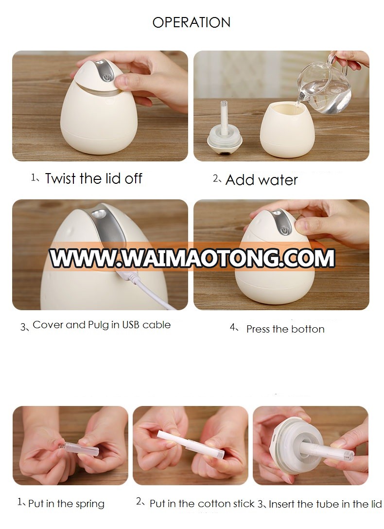 Mini personal lovely USB humidifier for bedroom and car