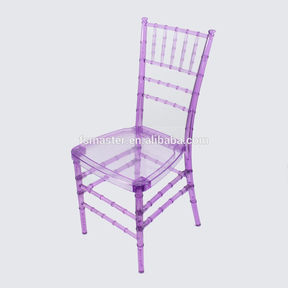 hot sale clear banquet outdoor transparent tiffany chiavari plastic chair