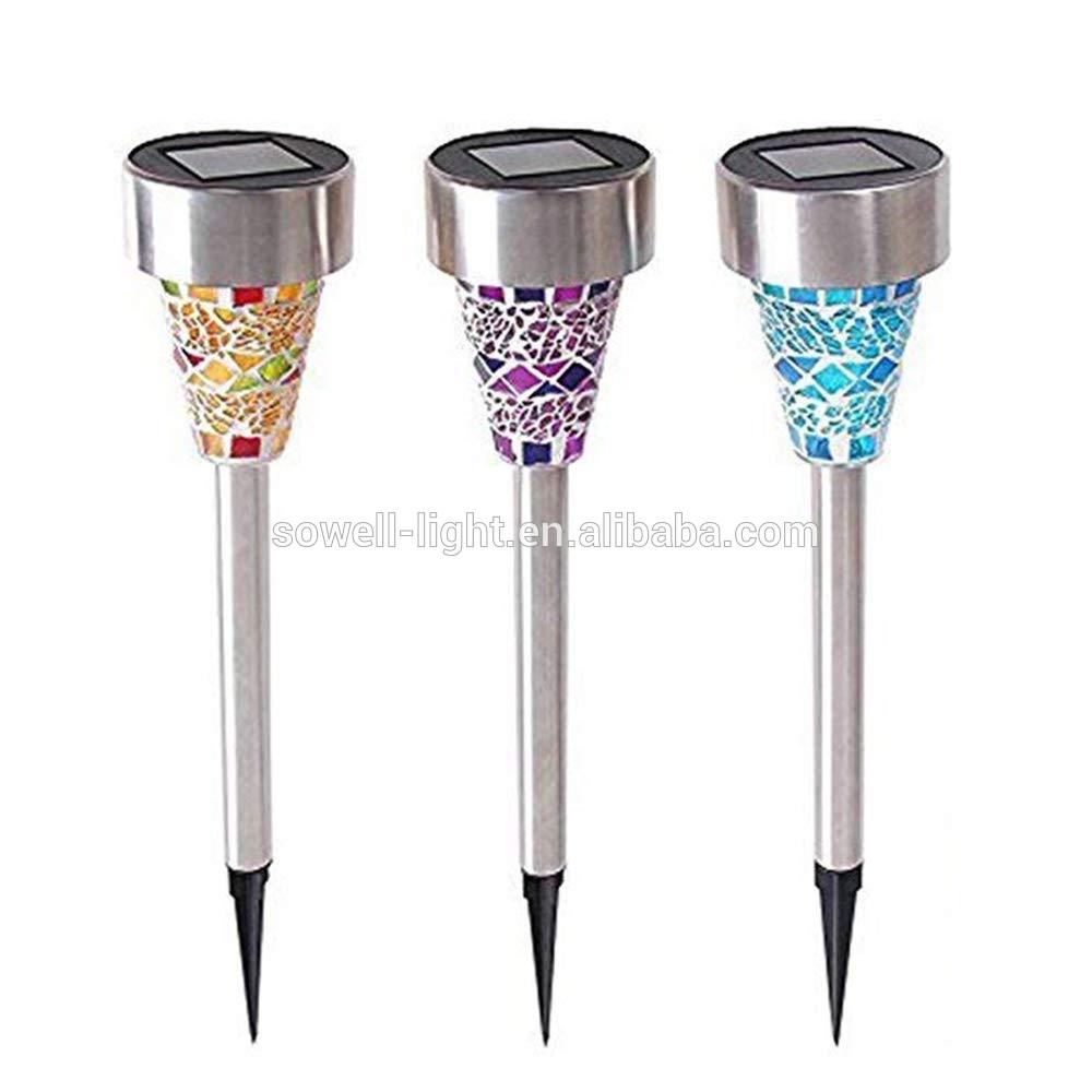 For outdoor popular garden decorative solar lamp mosaic