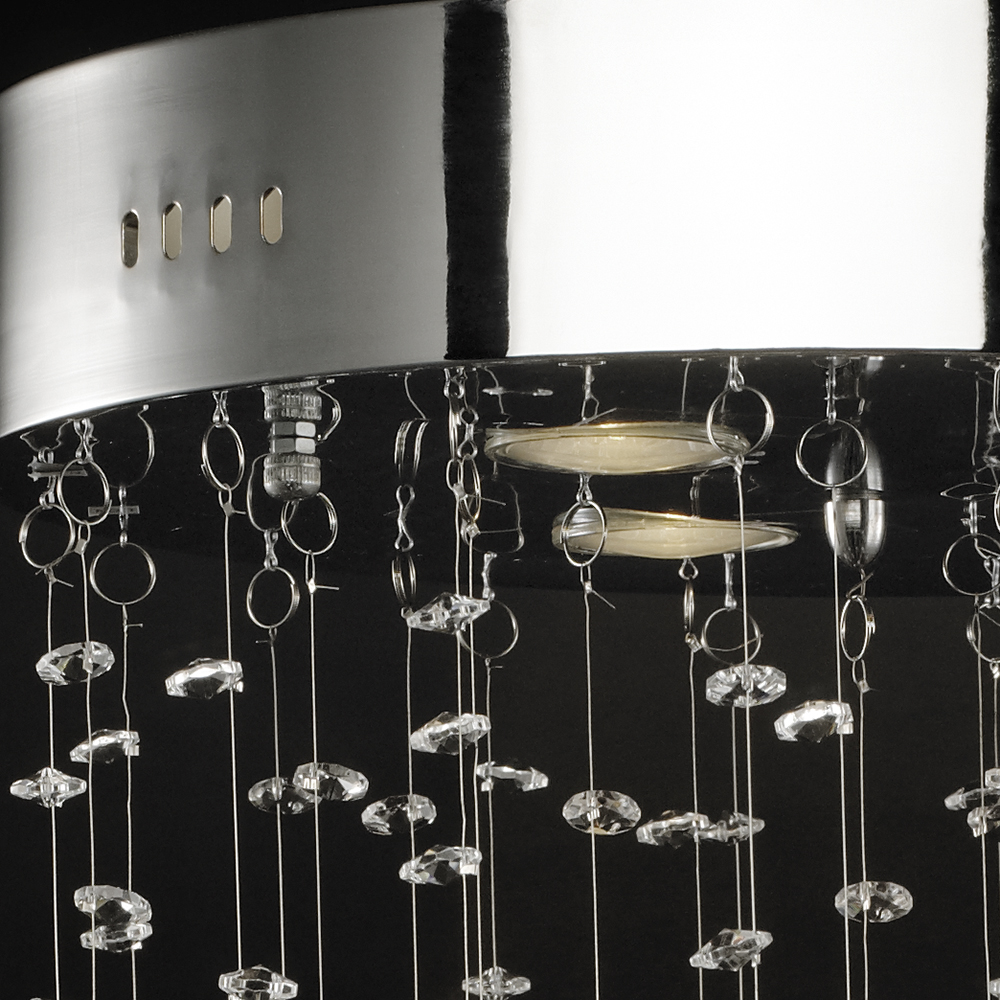 modern chromed K9 crystal chandelier decorative ceiling light NS-120153