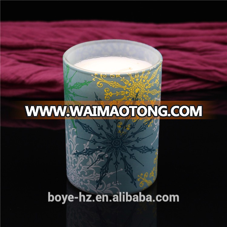 BOYE private label artistic printing romantic scented soy wax candles