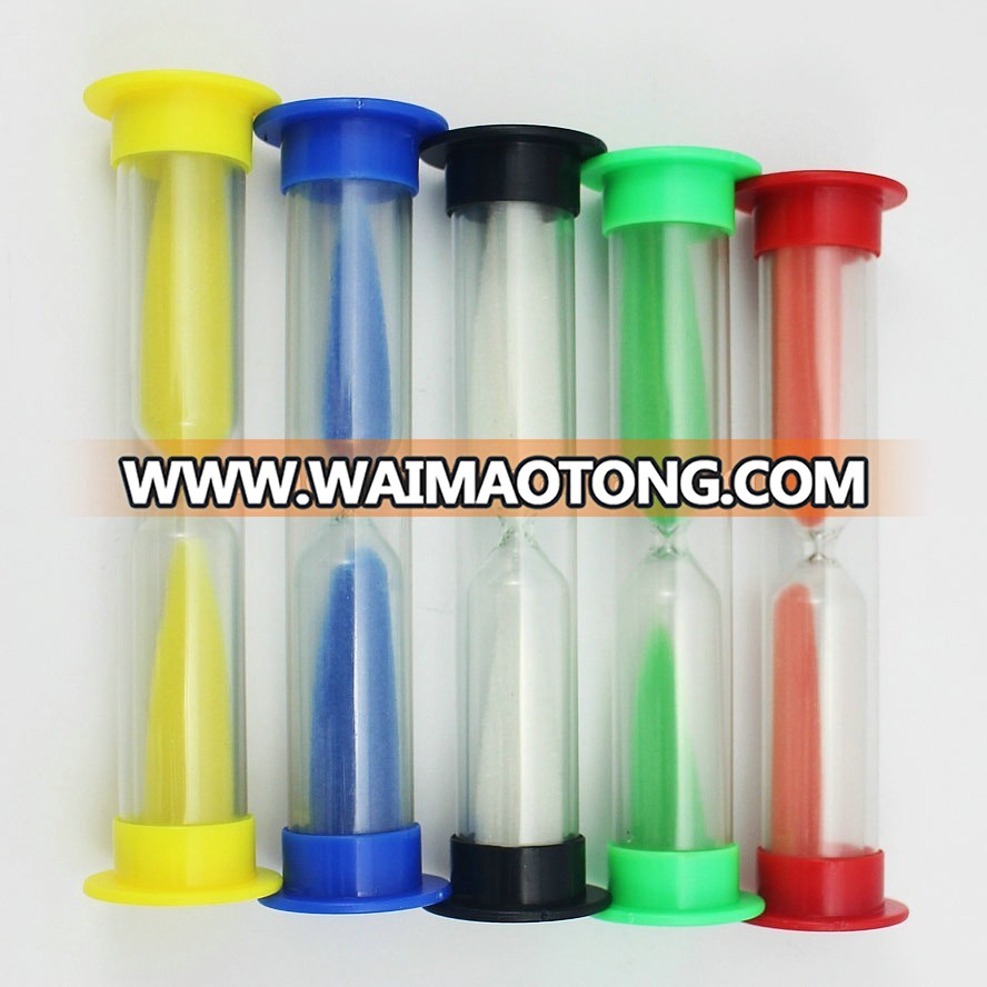 Kids Educational Toys Color Mini Plastic Hourglass 30 Second For Promotion