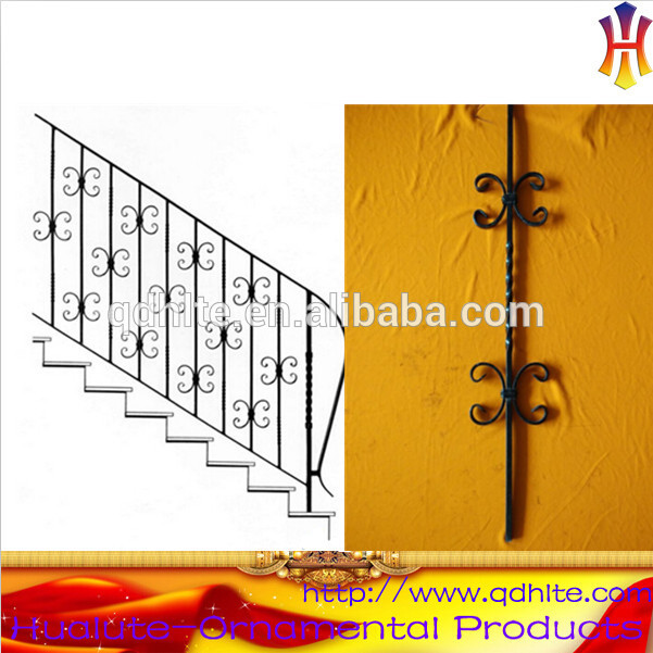 New design wrought iron stair railings wholesale