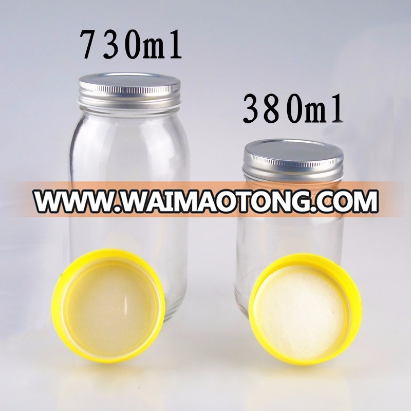 DAILY 50ml 100 ml 200ml 280ml 500ml 730ml square glass jar