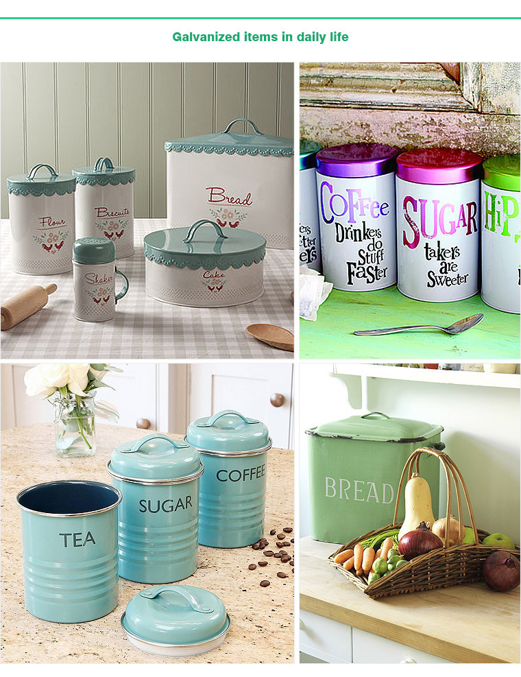 Wholesale metal steel food storage coffee tea sugar canisters sets for the kitchen