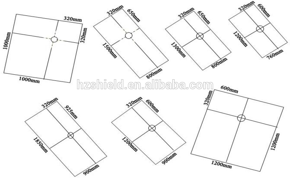 Custom shower tray floor XPS Tray