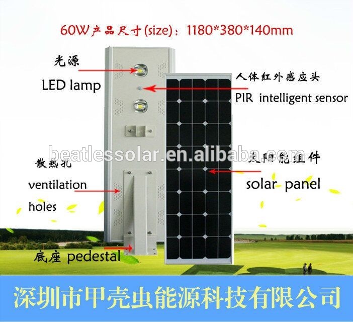 High Power Solar Power Street Light Solar IP Camera With Led Street Light