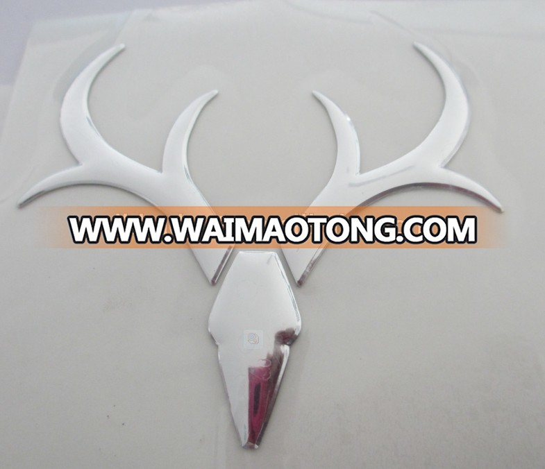 soft PVC chrome silver car sticker