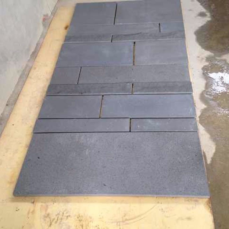 China Natural Black Sandstone for Cladding and Paving