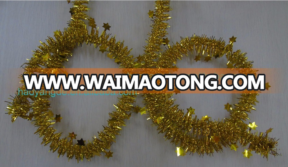 New Style~!! Christmas Decorative Shiny Tinsel Garland Multicolor for choice